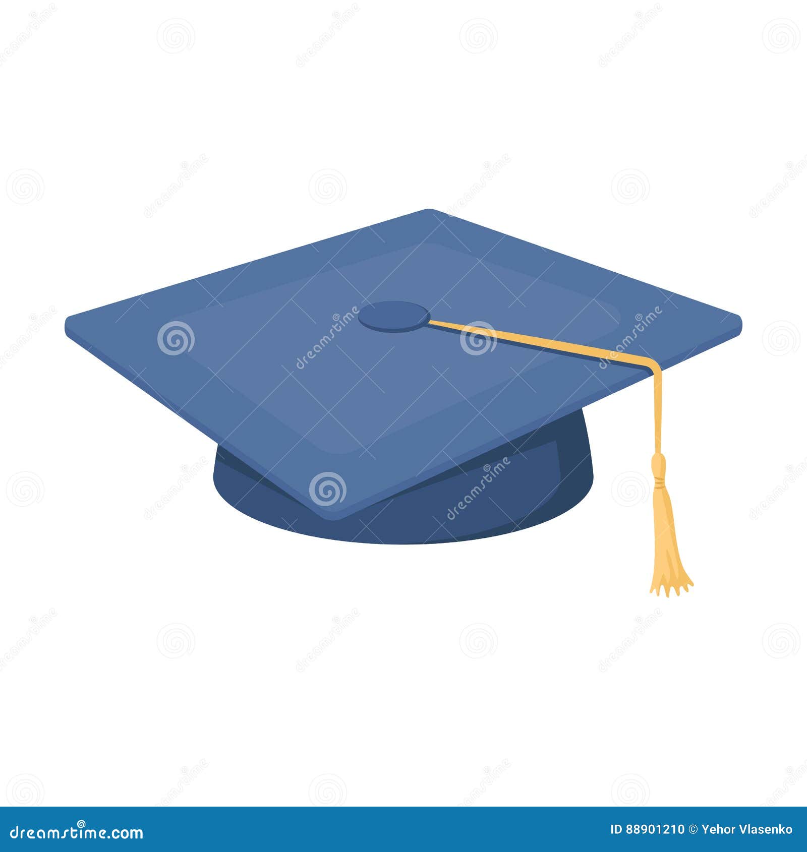 Beret with a Rope in the Center. Cap Student . School Uniform Stock ...