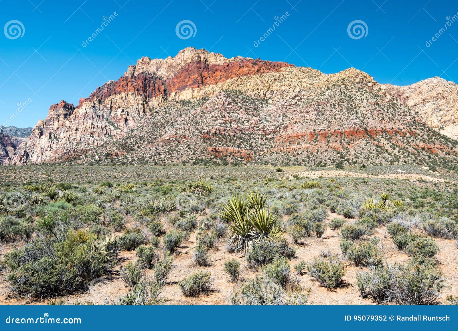 Berg In Der Roten Felsen-Schlucht Stockfoto - Bild von berg, felsen