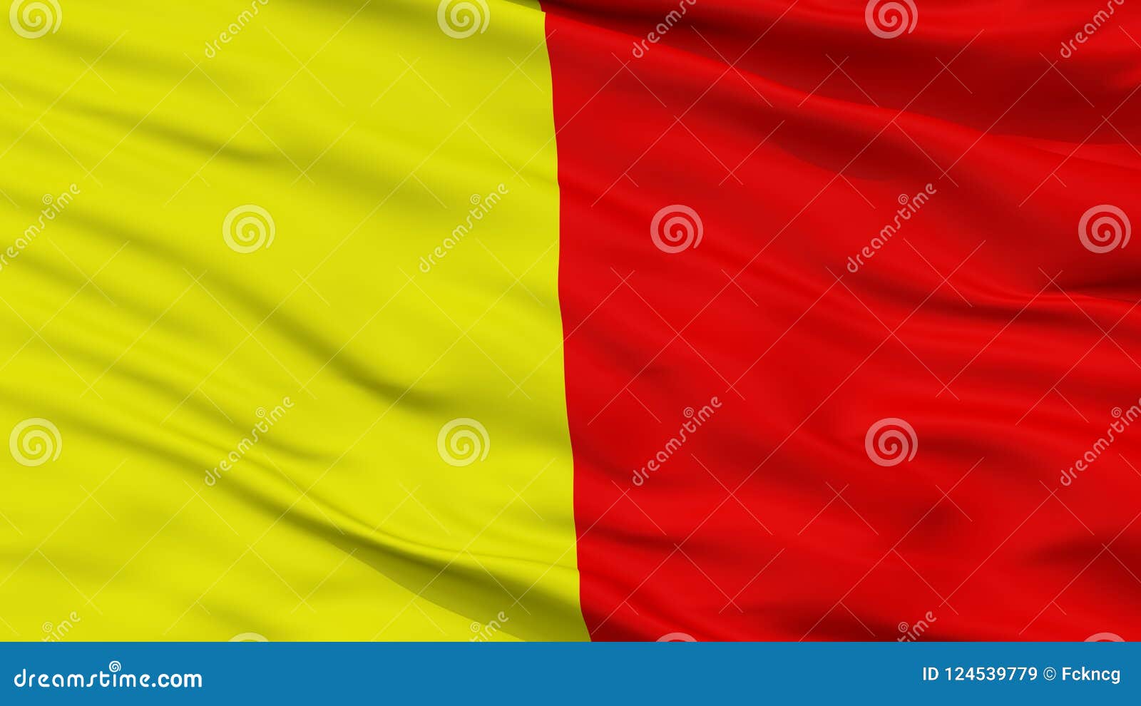 Bergamo City Flag, Italy, Closeup View Stock Illustration ...