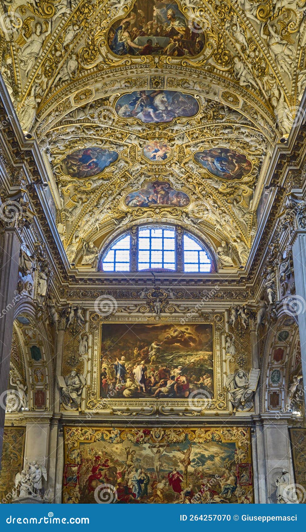 Bergamo, Architecture And Sacred Art Editorial Image - Image Of Voult