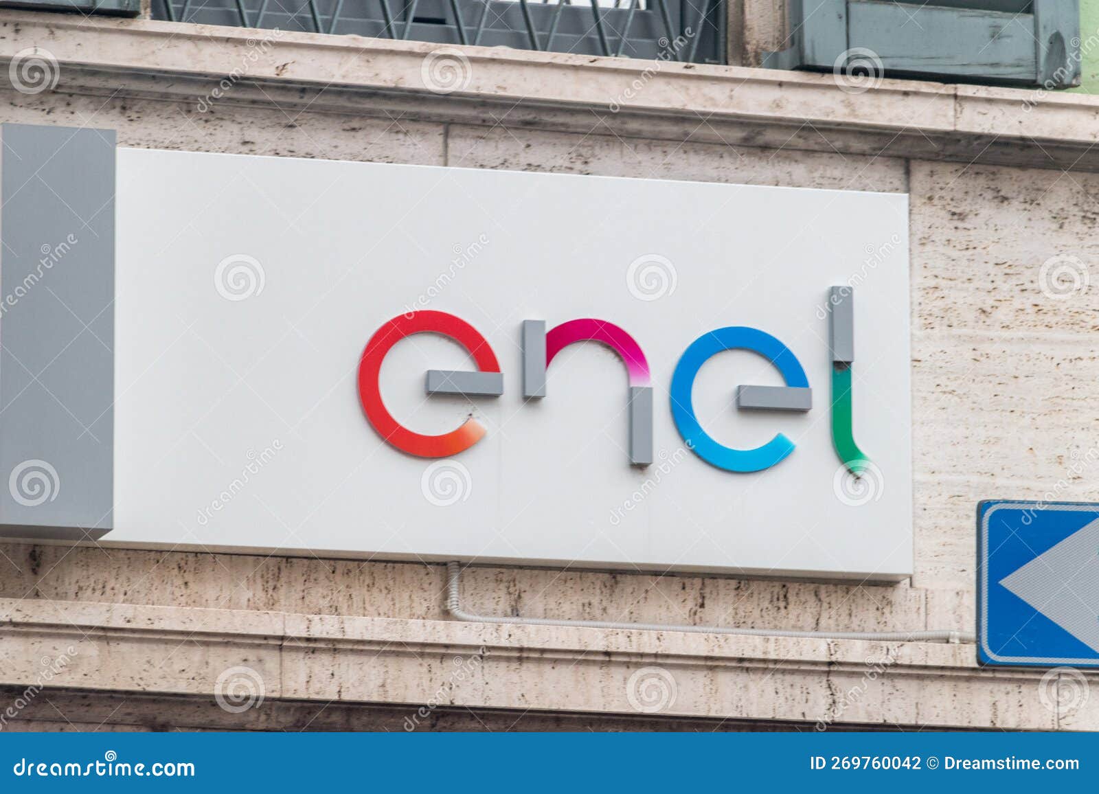 Logo of Enel Group. Enel S.p.a Editorial Photography - Image of