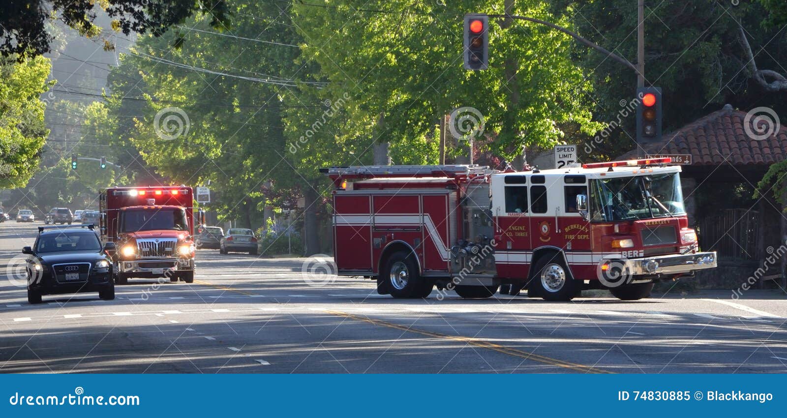 Berkeley Fire Department To the Rescue Editorial Image Image of call