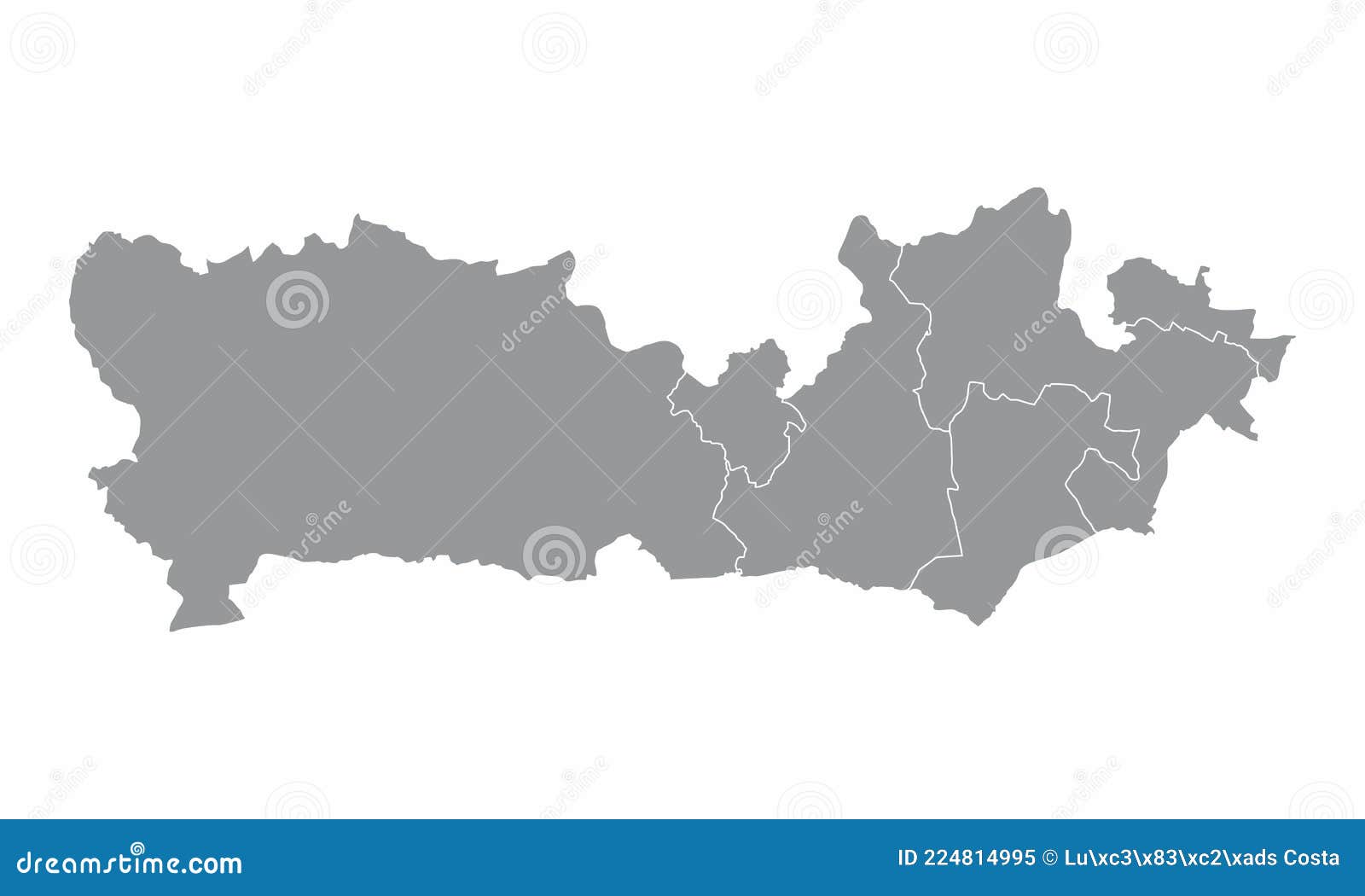 Berkshire County Administrative Map Stock Vector Illustration of