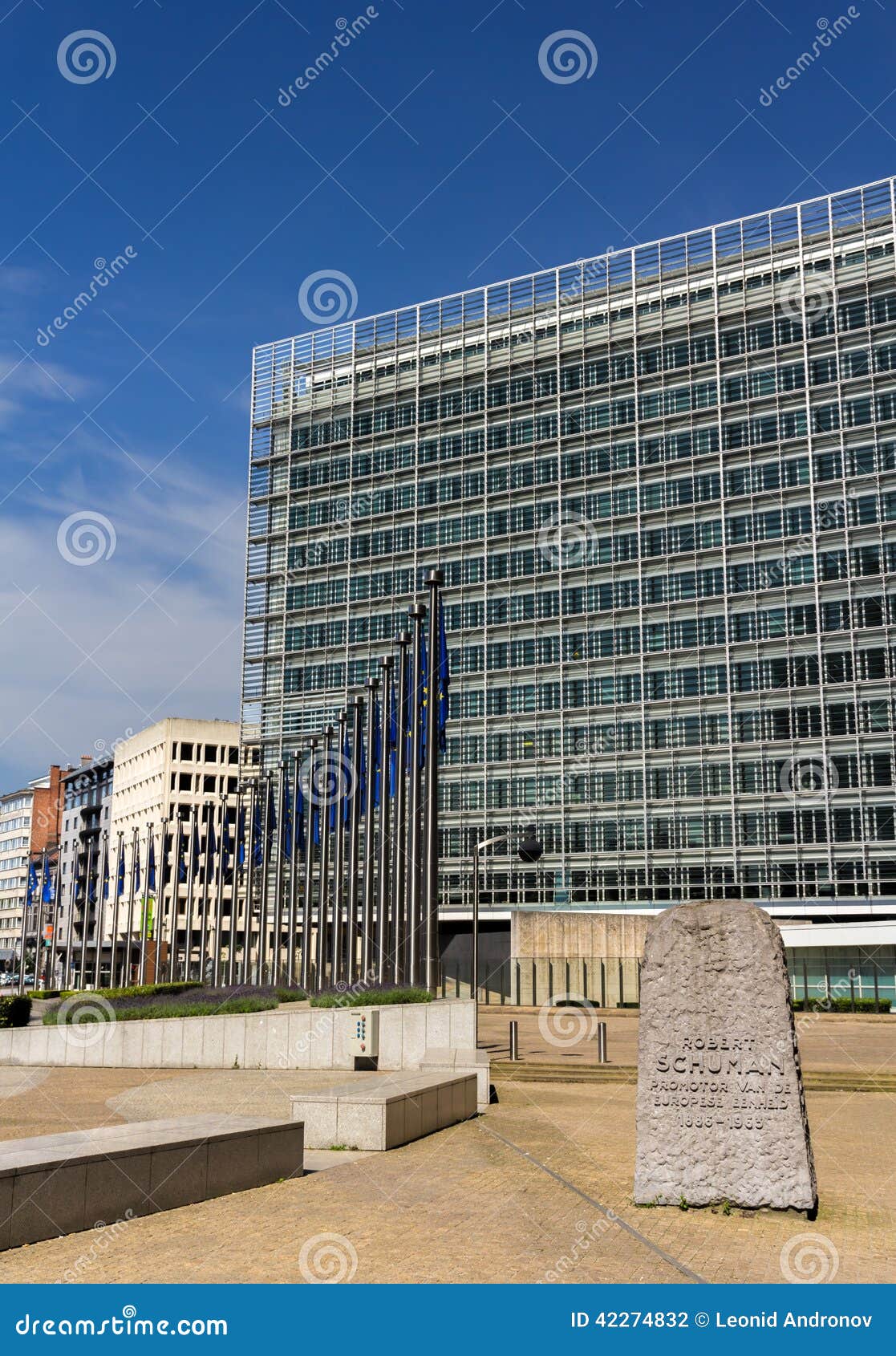 berlaymont building of european comission in brussels