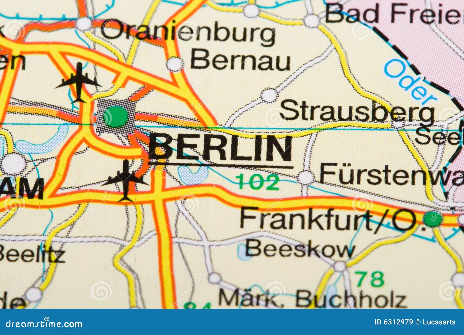 Berlin stock image. Image of europe, atlas, road, capital - 6312979