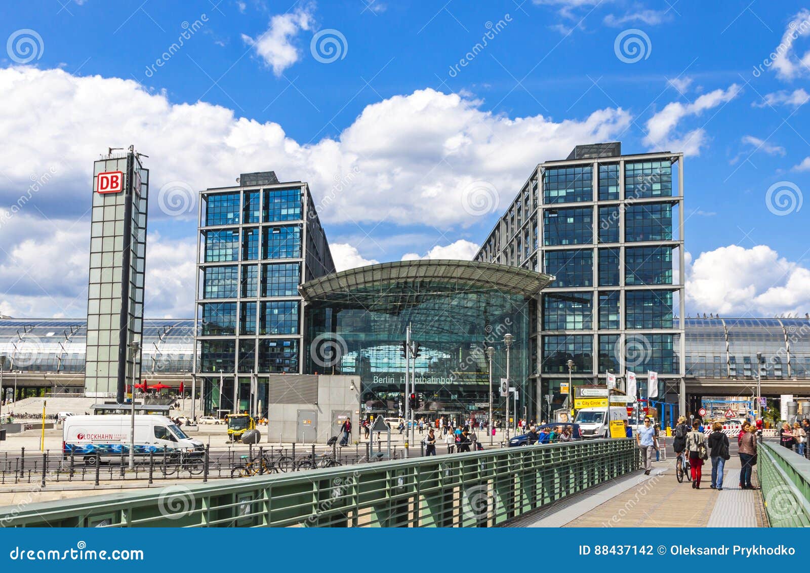 Berlin Central Railway Station Berlin Hauptbahnhof Fotografia Editorial