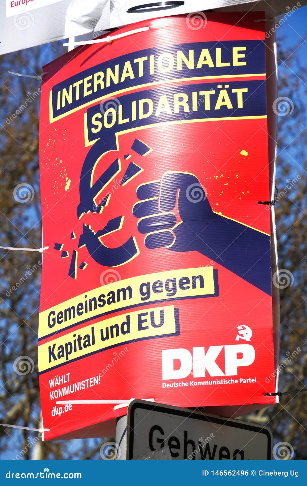 AFD Political Campaign Poster Editorial Photo - Image of 