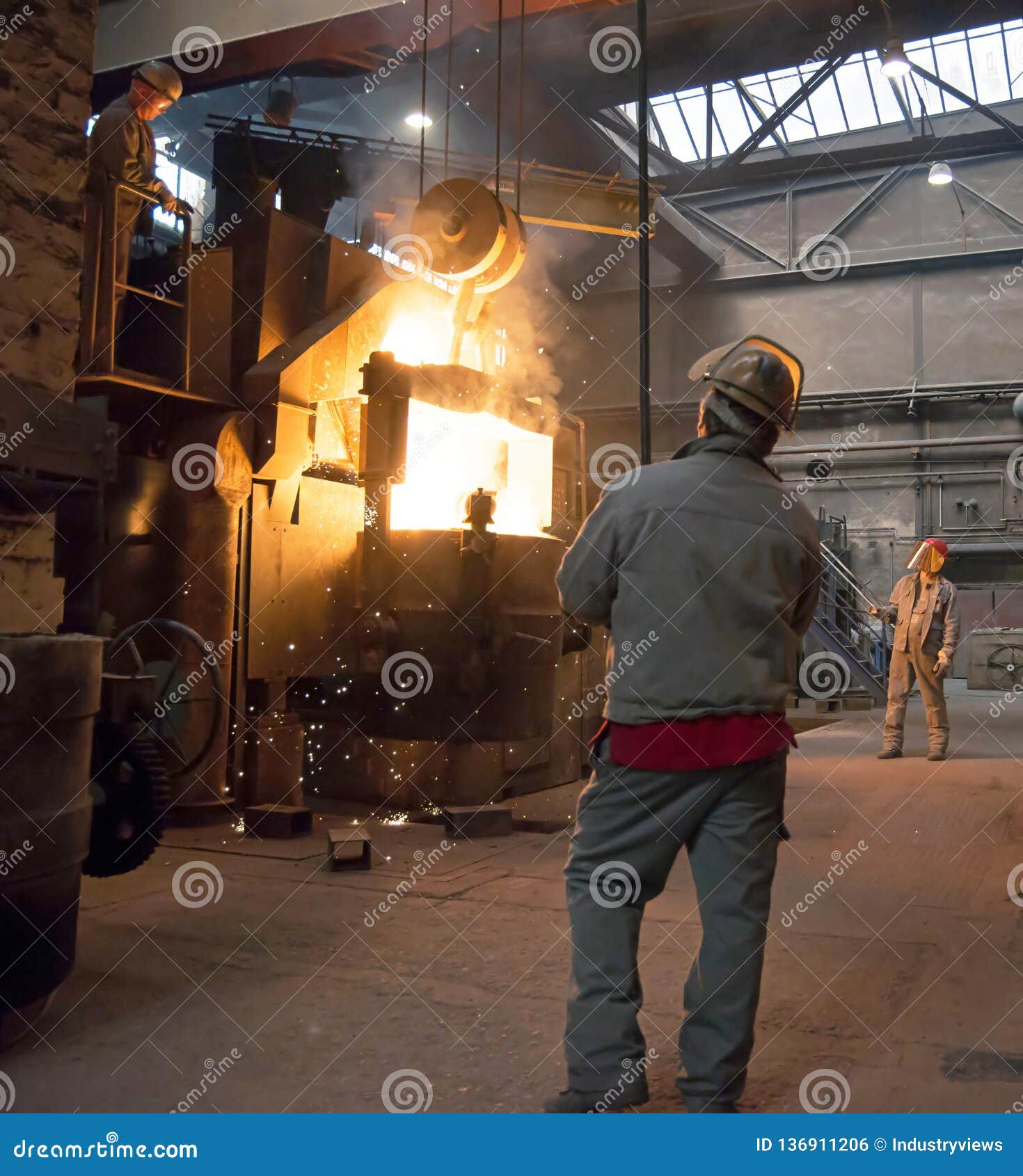 Berlin, Germany April 18, 2013 Production Of Metal Components In A