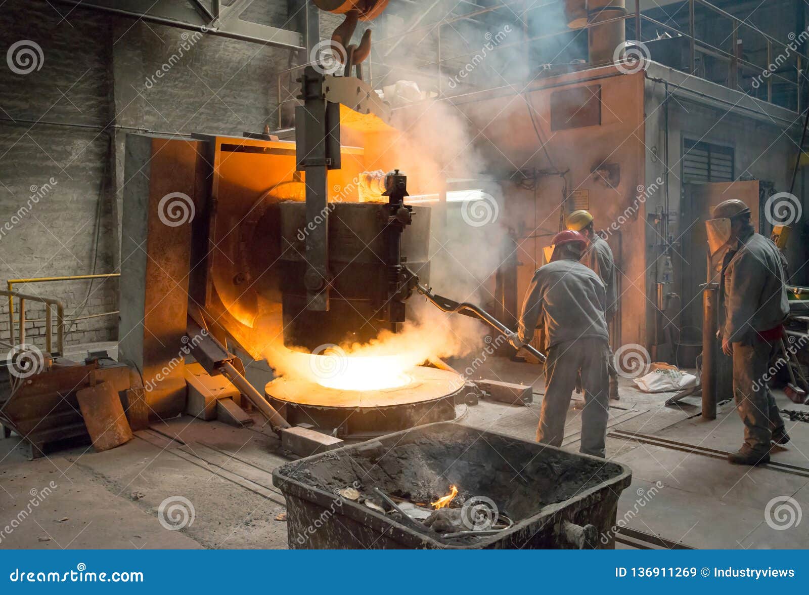 Berlin, Germany April 18, 2013 Production Of Metal Components In A
