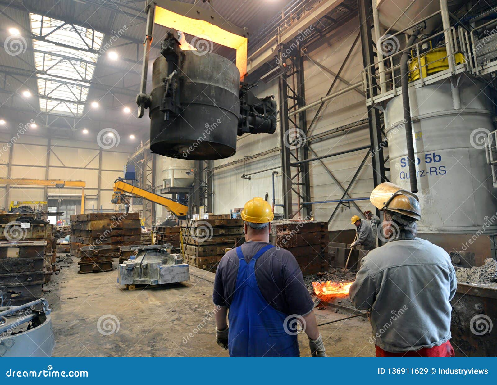 Berlin, Germany April 18, 2013 Production Of Metal Components In A