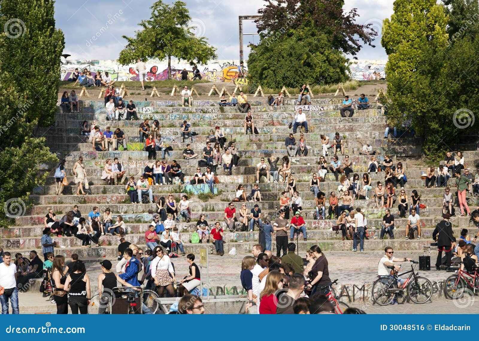 Mauerpark Amphitheater on Sunday, Berlin Germany Editorial Photo ...