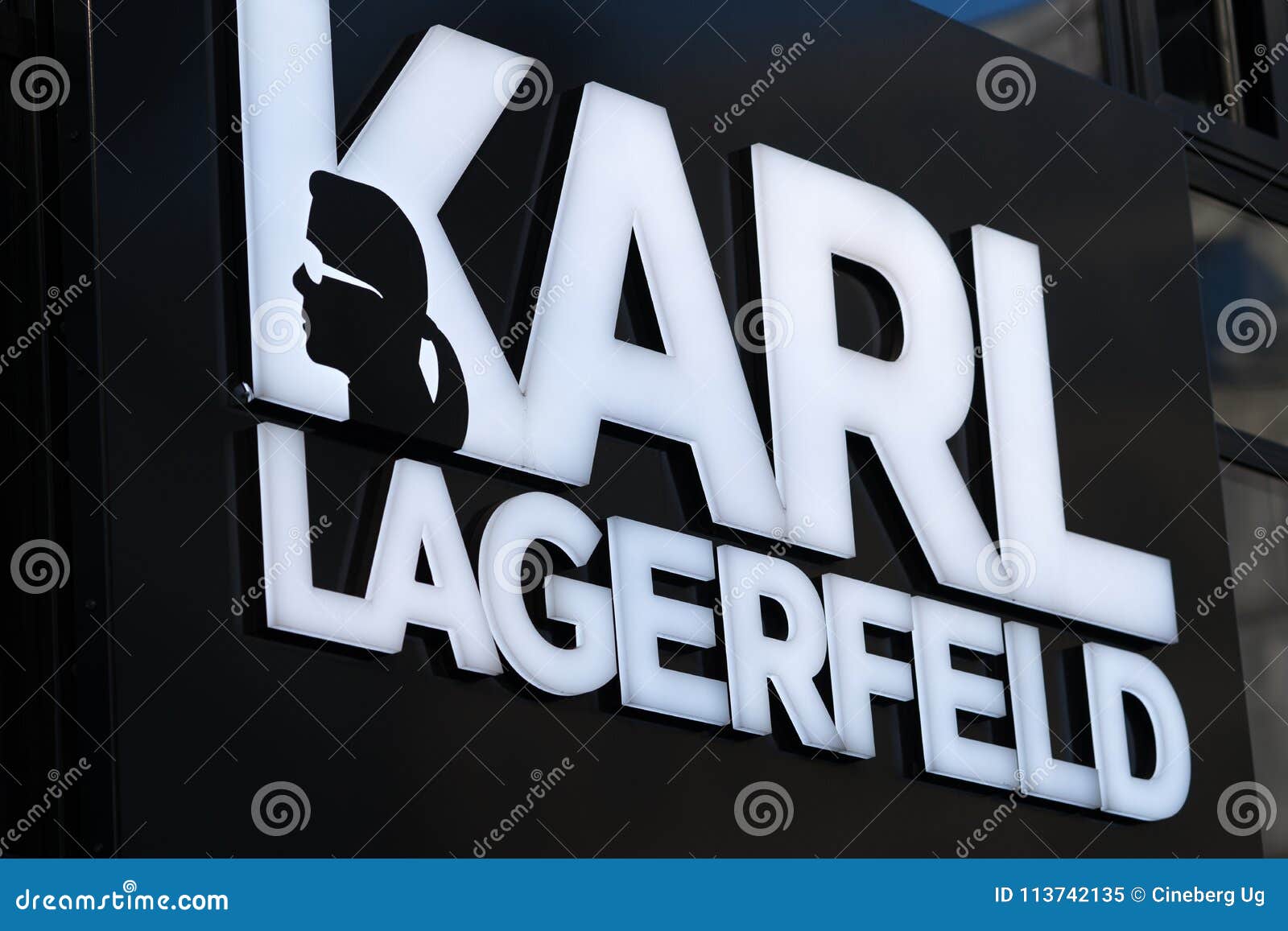 Karl Lagerfeld sign editorial image. Image of design - 113742135