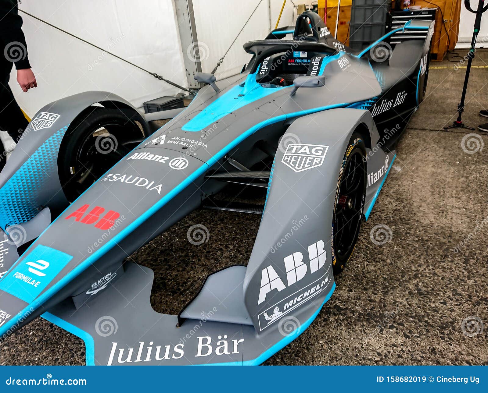 Julius Baer Saudia Race Car Editorial Stock Image - Image of company