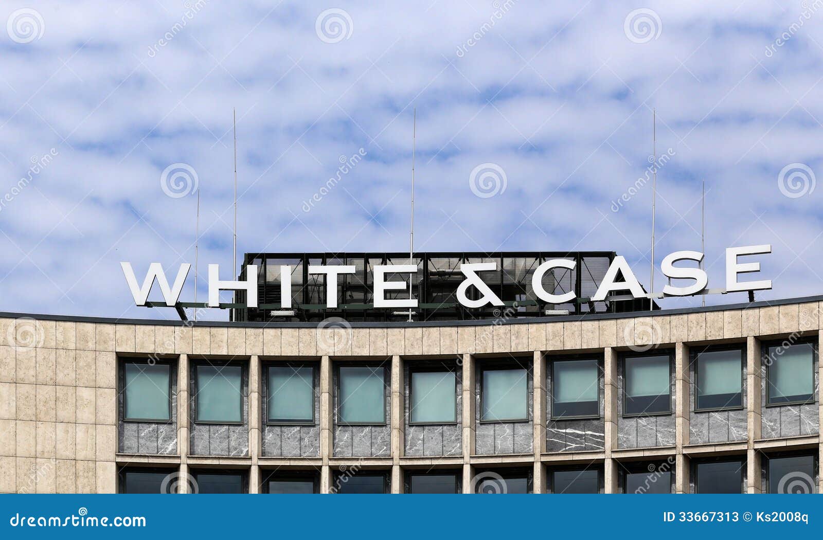 Berlin, Germany. the White & Case Logo Editorial Stock Photo Image of