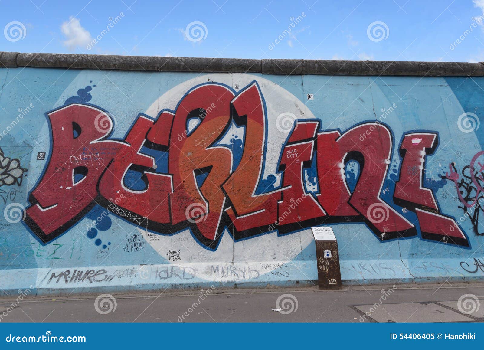 Berlin Wall / East Side Gallery Graffiti Editorial Image Image of