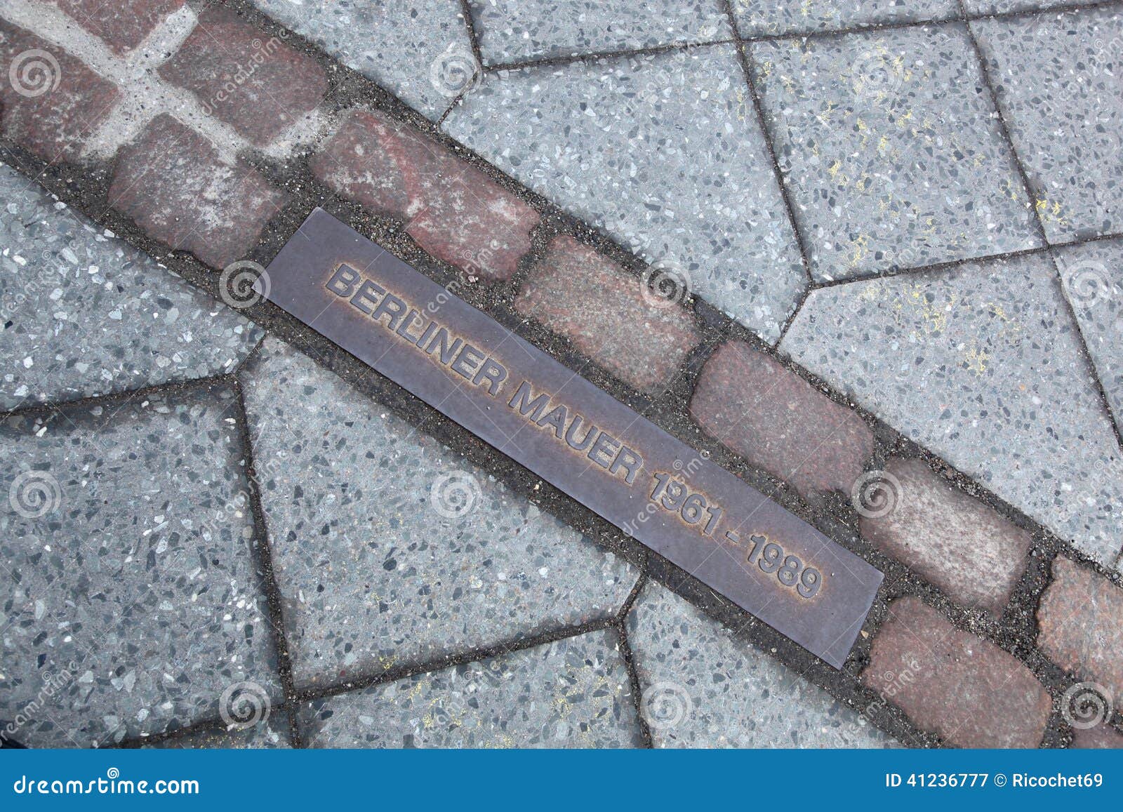 Berlin Wall line stock image. Image of germany, communism 41236777