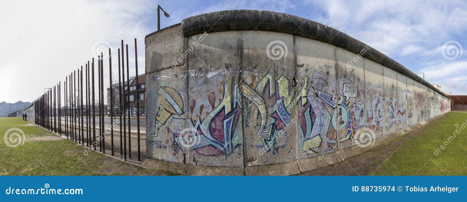 The Berlin Wall Memorial High Definition Panorama Stock Photo Image
