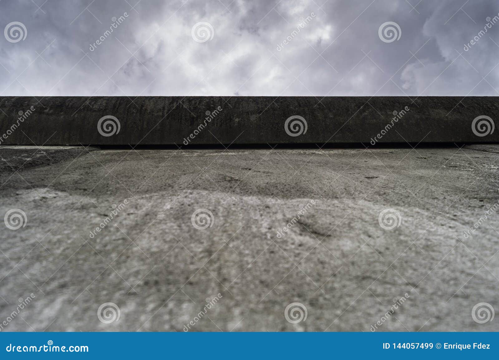 the berlin wall seen from the perspective of the ground