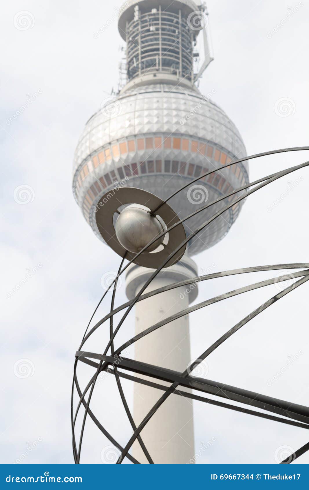 Berlin world time clock editorial stock image. Image of blue 69667344