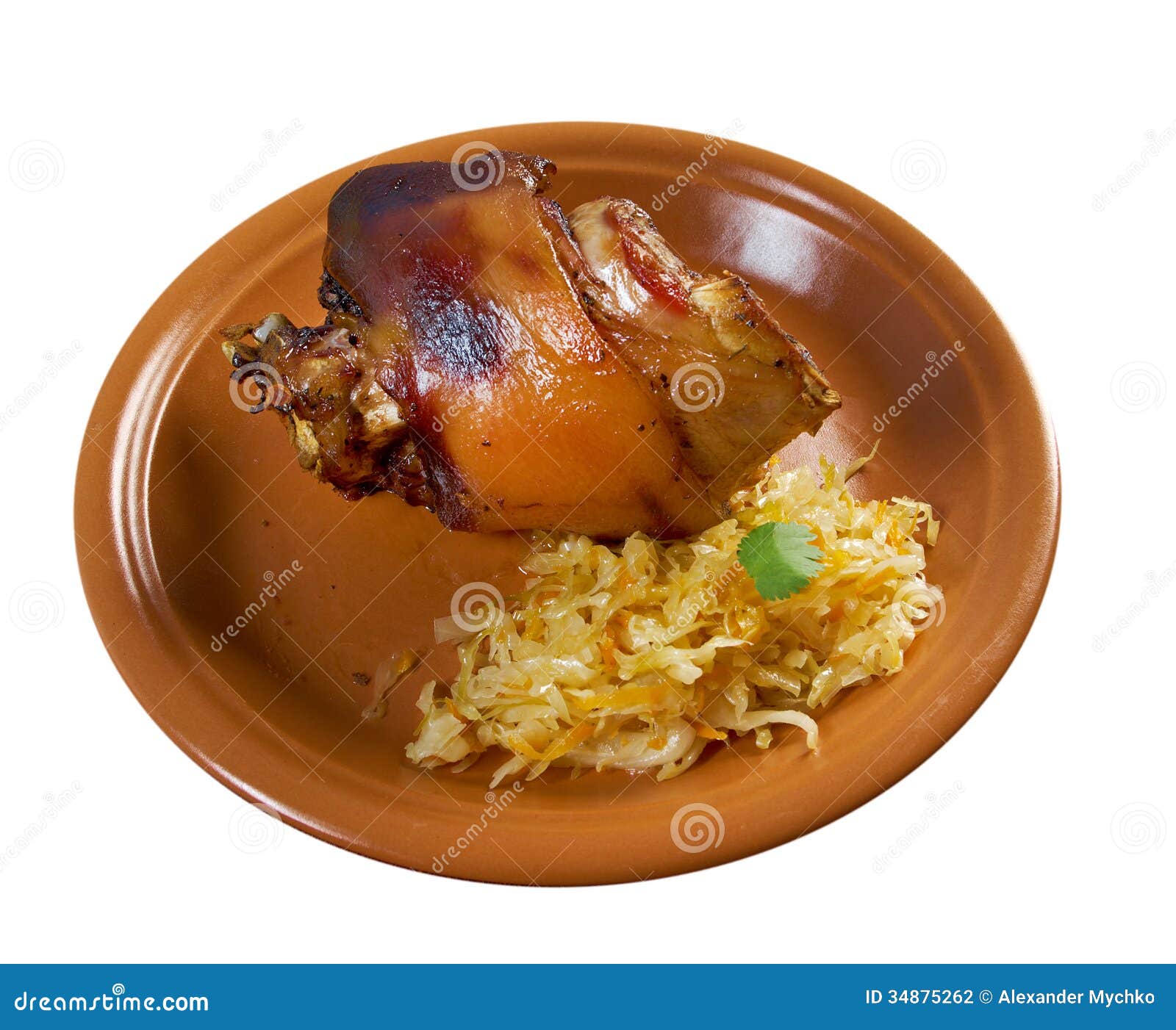 Berliner Eisbein stock photo. Image of pork, meat, plate - 34875262