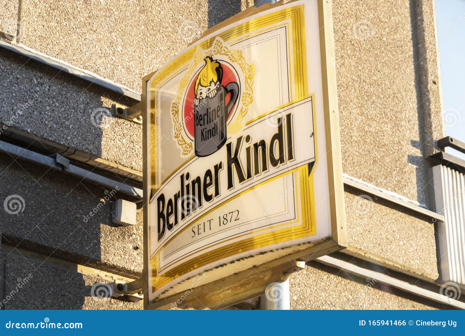 Berliner Kindl beer sign editorial photo. Image of boose - 165941466