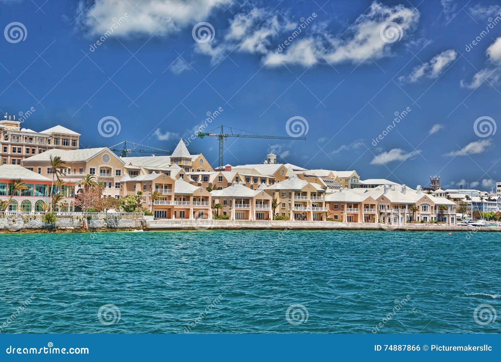 Bermuda Waterfront Condos editorial photo. Image of luxury 74887866