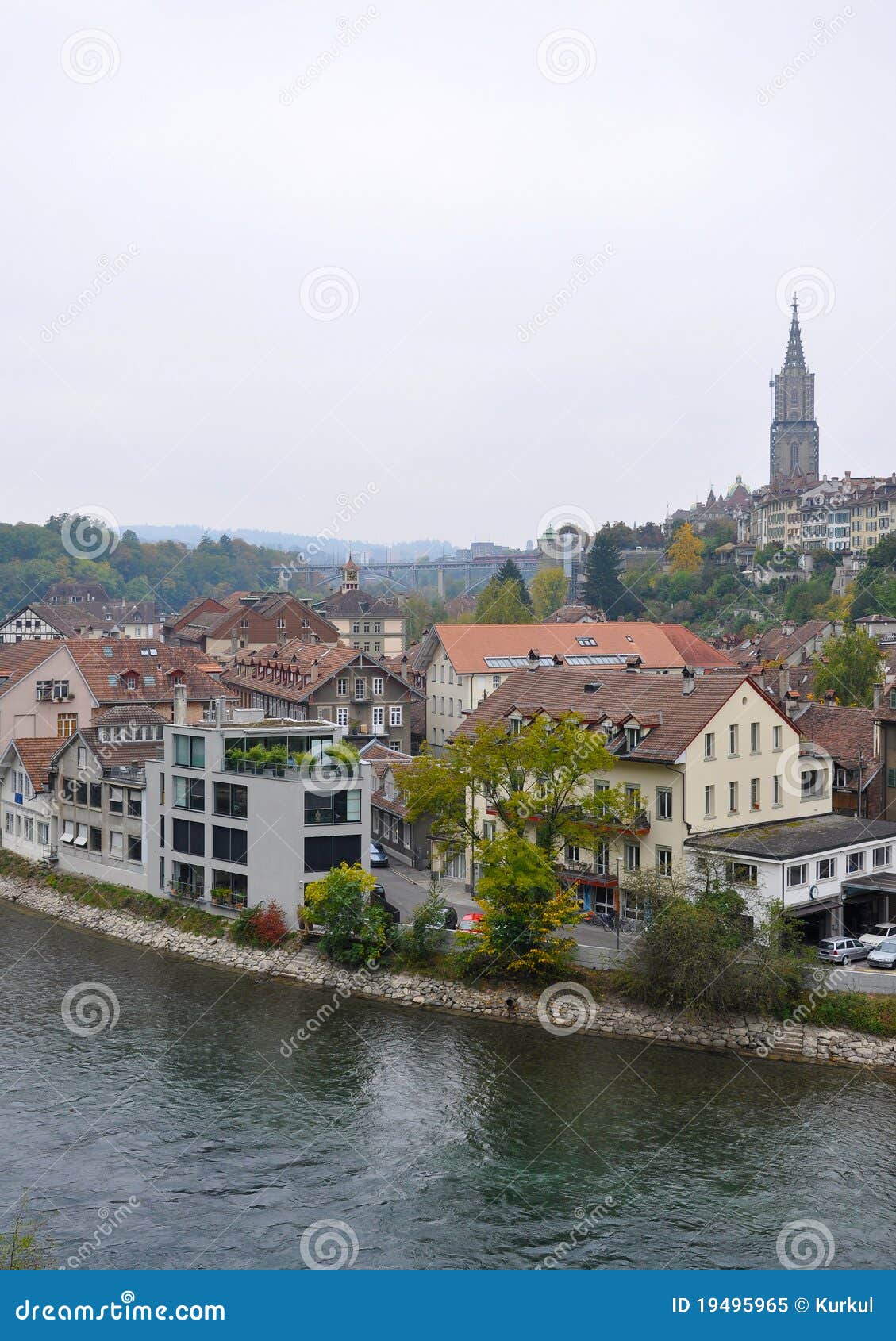 Bern stock image. Image of construction, cloudy, cathedral 19495965