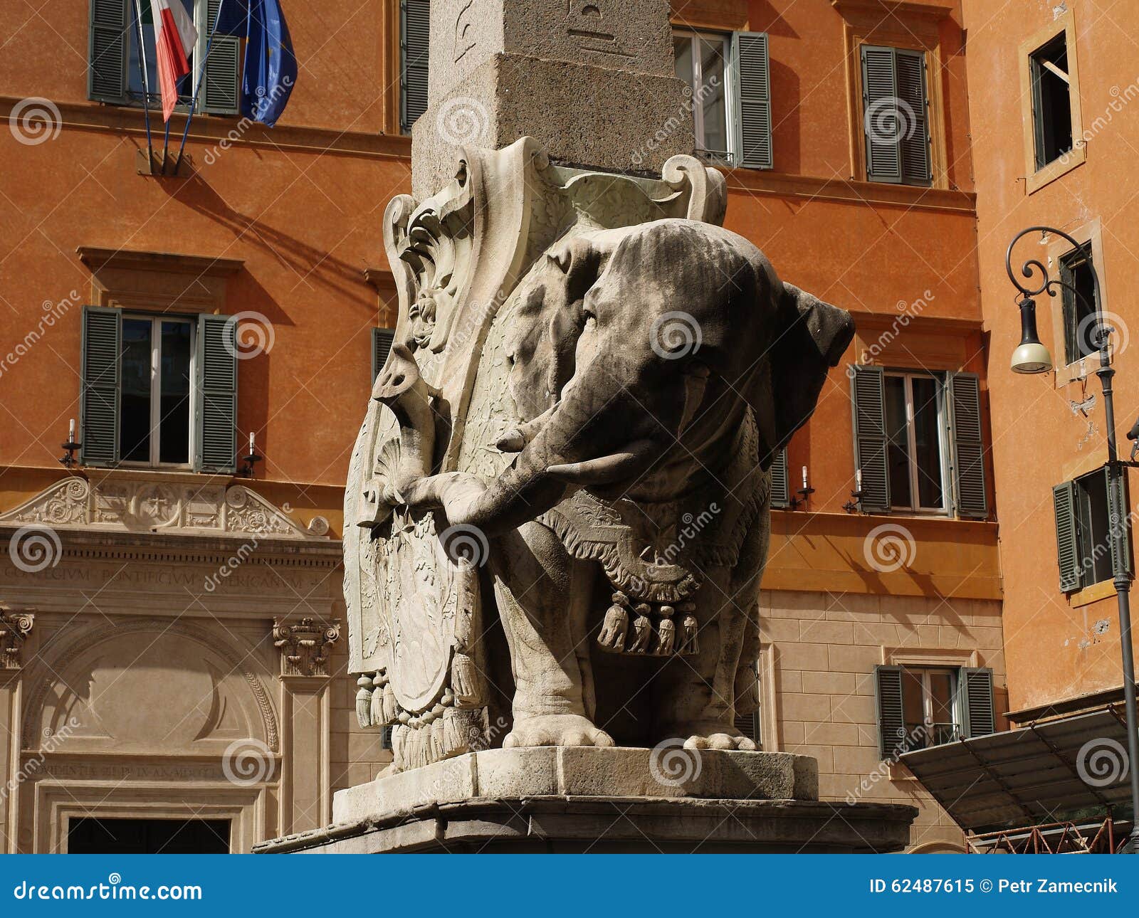 Bernini elephant stock image. Image of bernini, roman 62487615