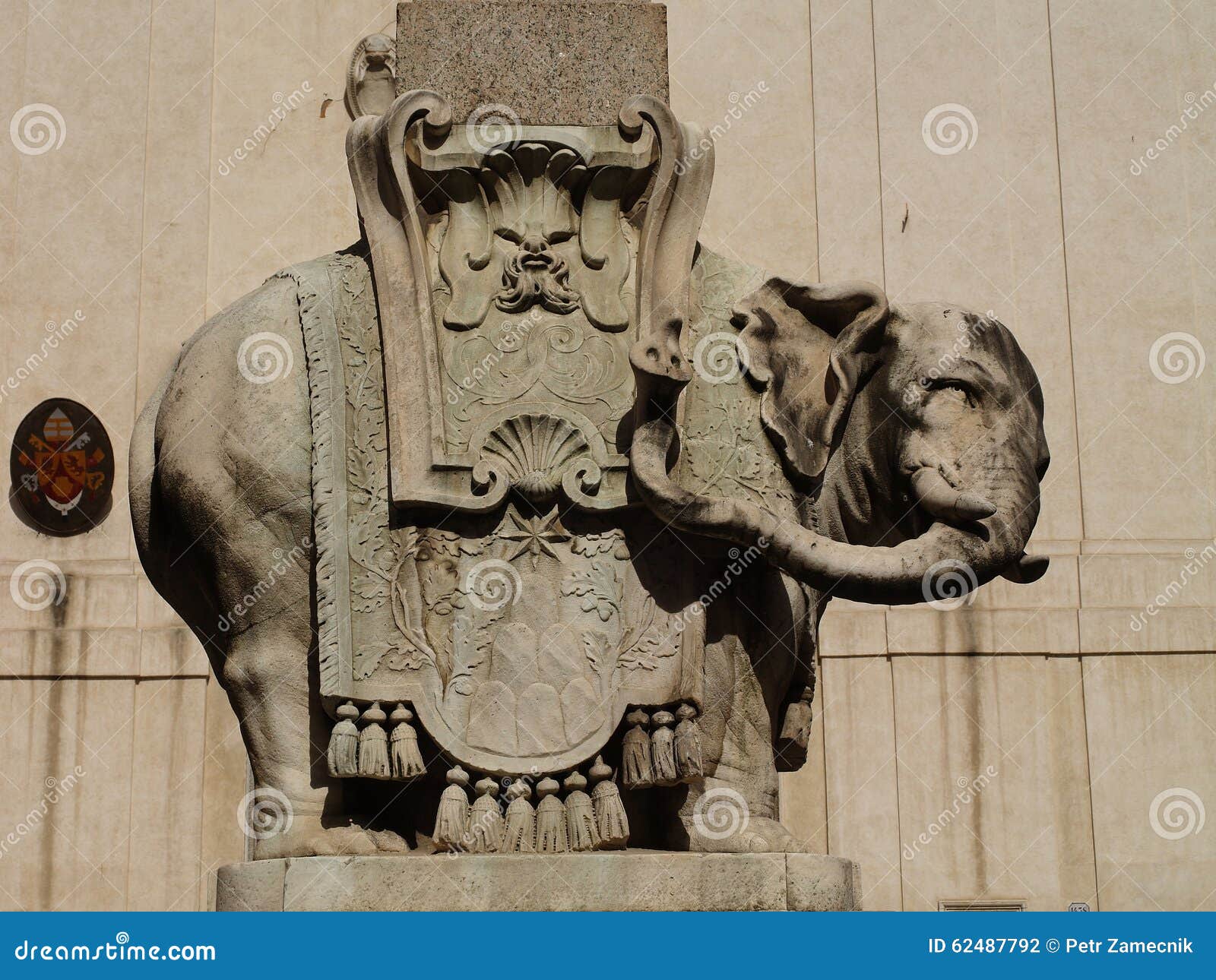 Bernini elephant stock photo. Image of elephant, italy 62487792