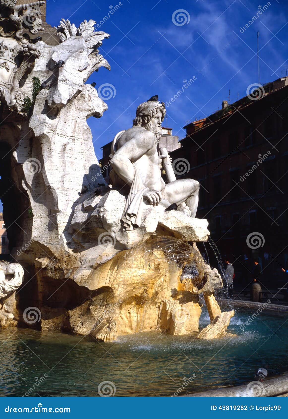 Bernini Fountain, Rome stock photo. Image of bernini 43819282