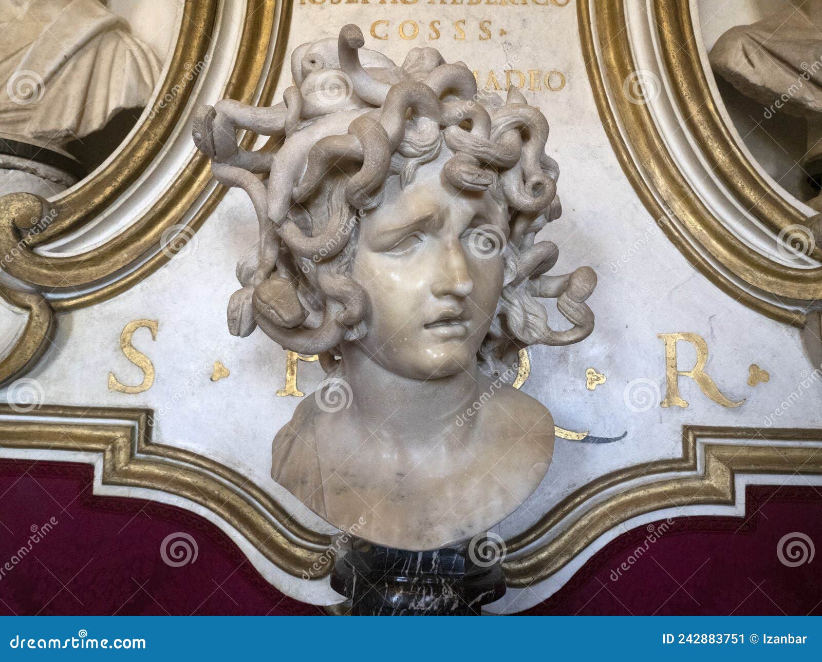 Bernini Medusa Head Marble Statue Editorial Photo Image of statue