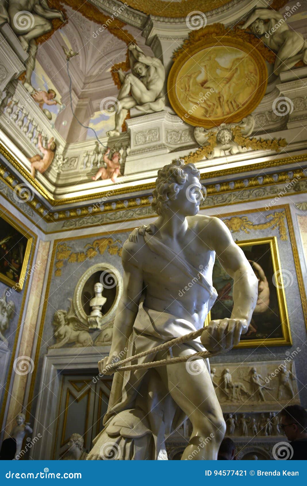 Bernini Statue in the Galleria Borghese Rome Ital Editorial Photo ...