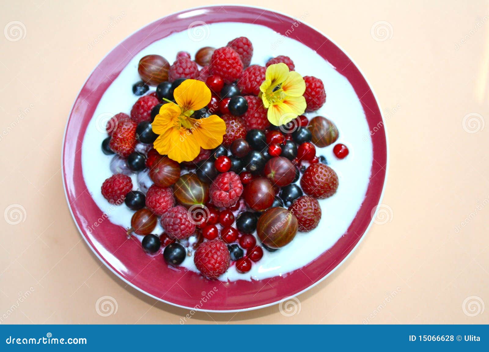 Berries for Breakfast stock photo. Image of nutrition 15066628