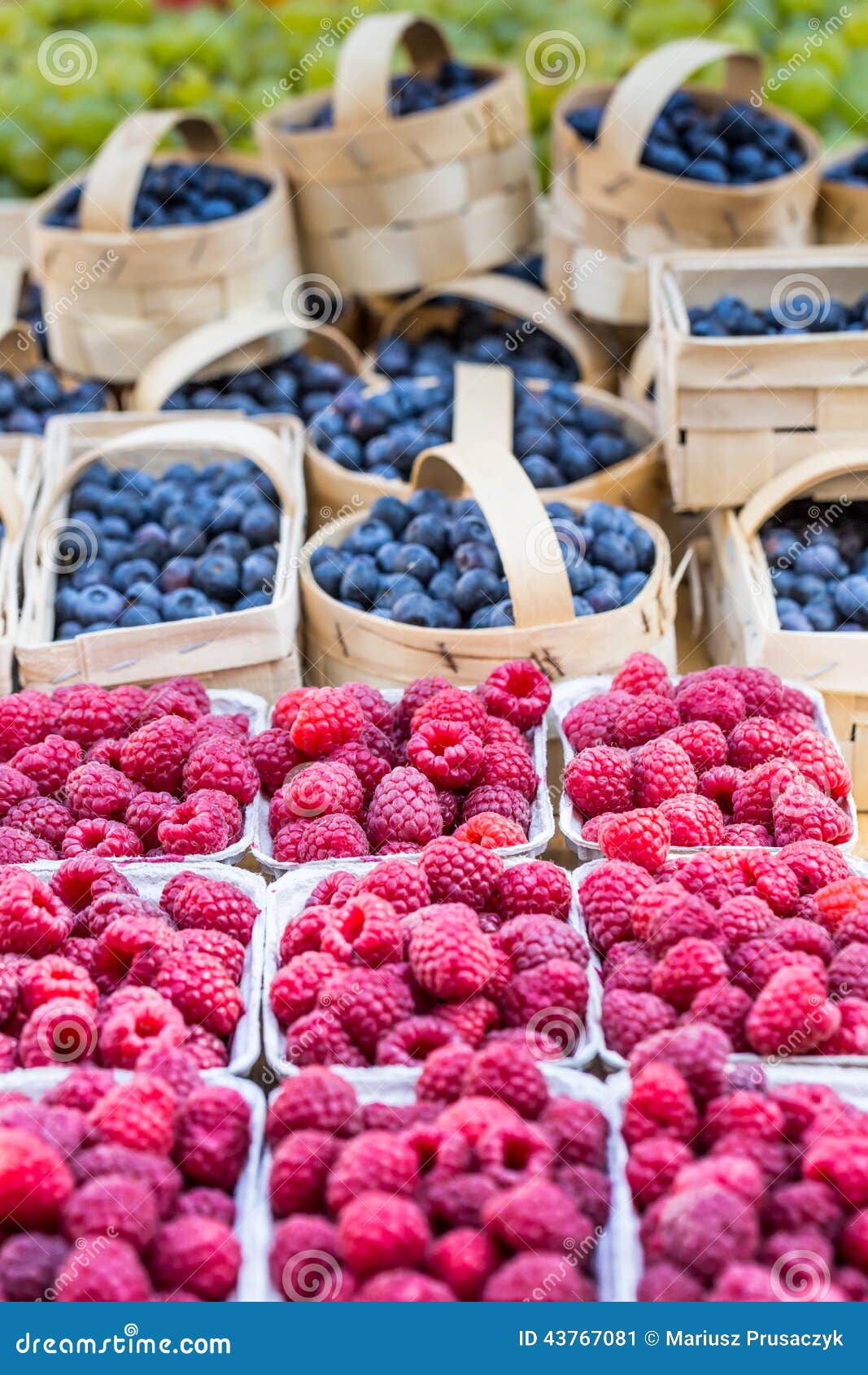 Berries at the Farmers Market Stock Image Image of grown, grapes