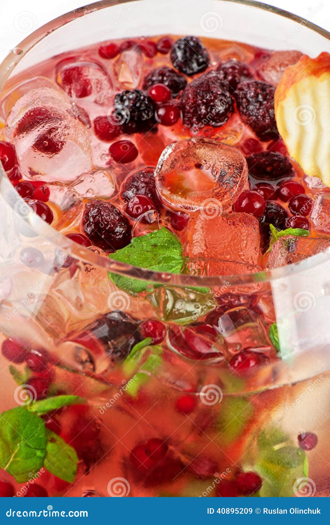Berries and fruit cocktail stock image. Image of fresh 40895209