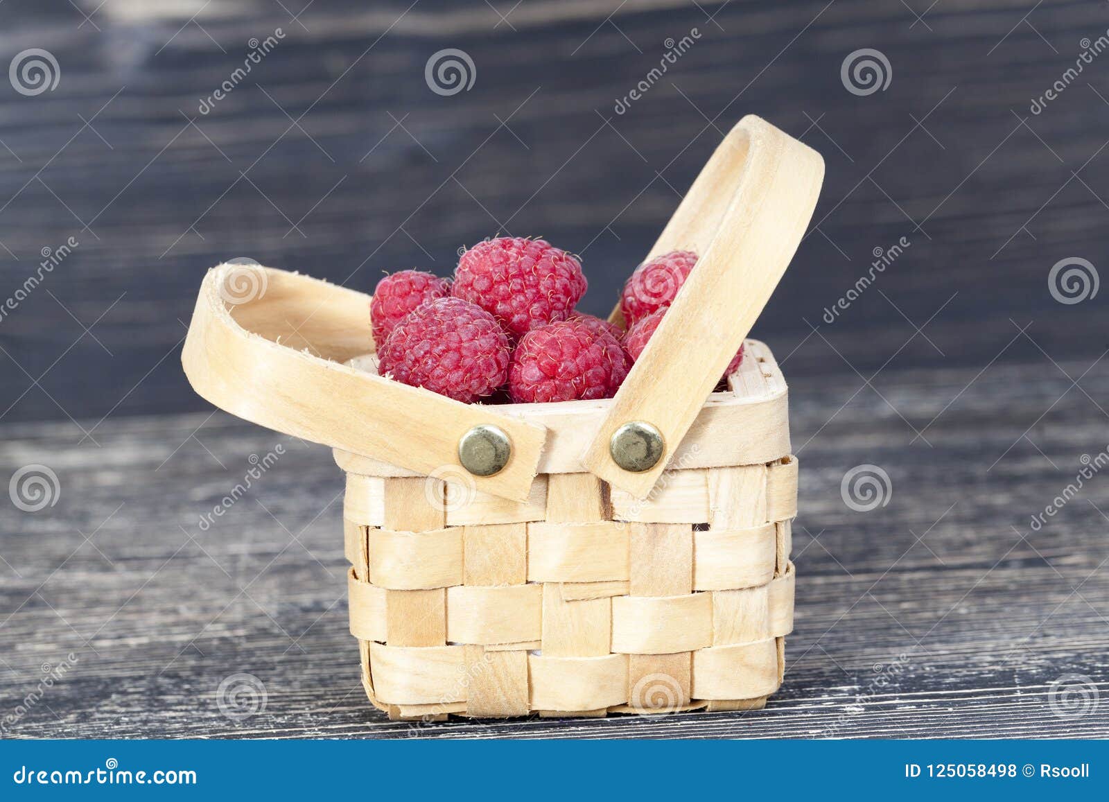 Berries of red raspberries stock photo. Image of organic - 125058498