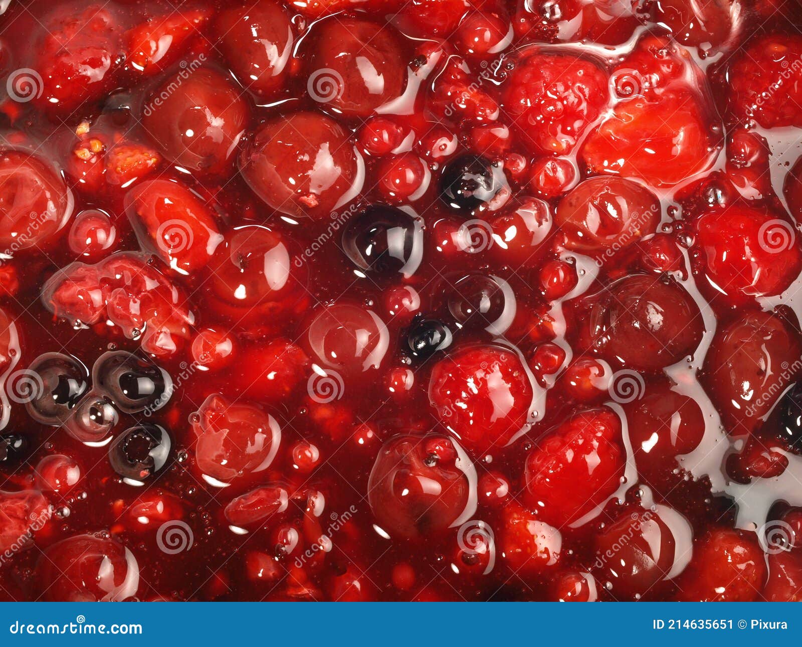 Berry Fruit Jelly Background Stock Image Image of catering, rote
