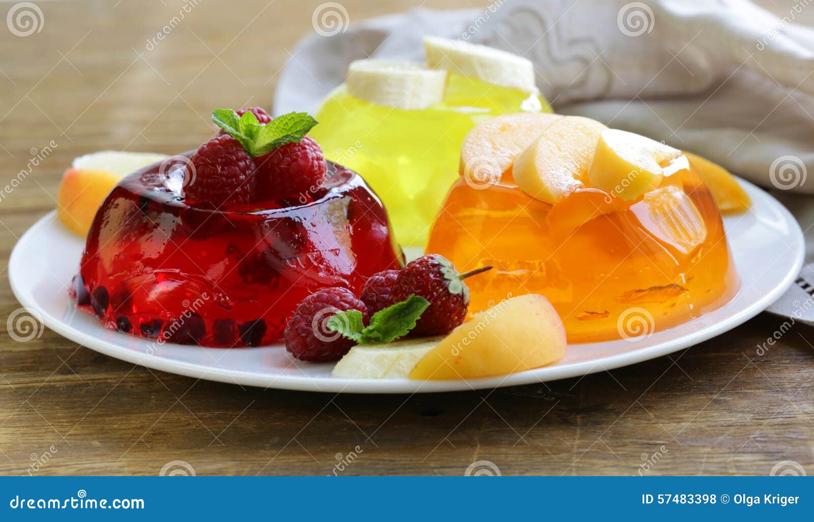 Berry Fruit Jelly with Fresh Berries Stock Photo Image of dessert
