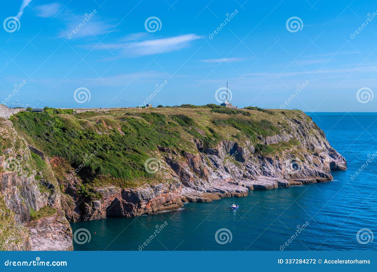 berry head near brixham devon on coast walk to st mary`s bay