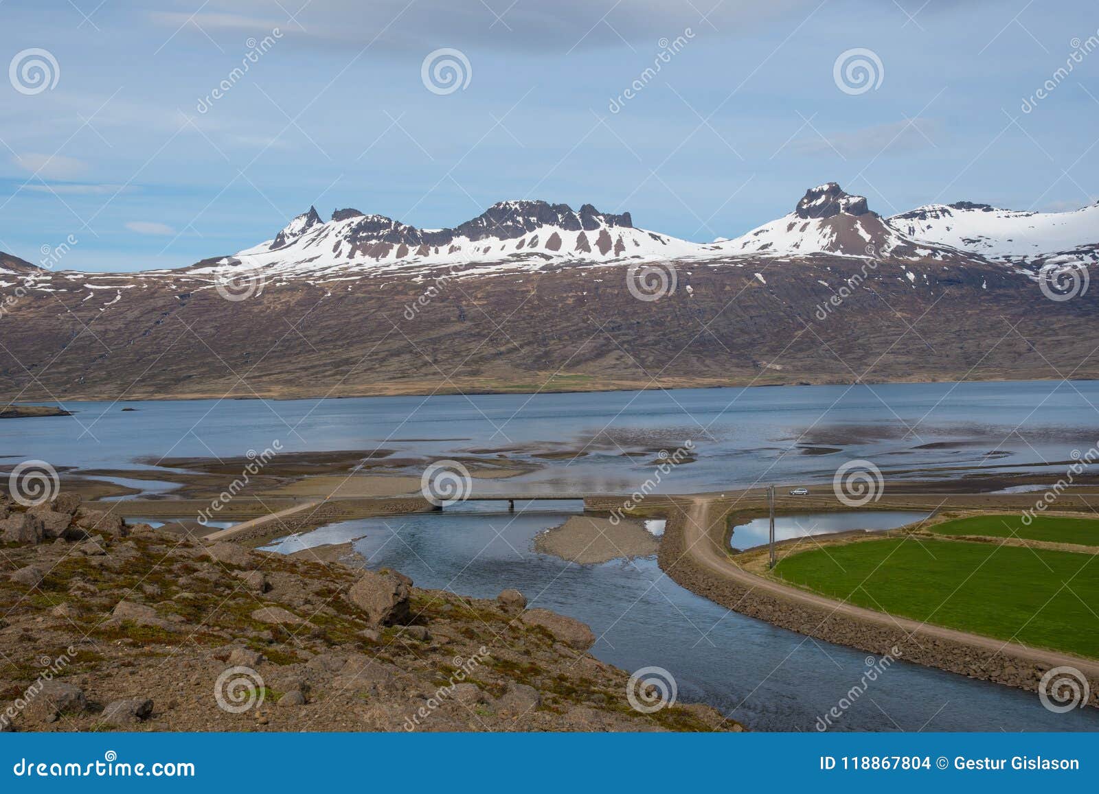 berufjordur fjord in east iceland