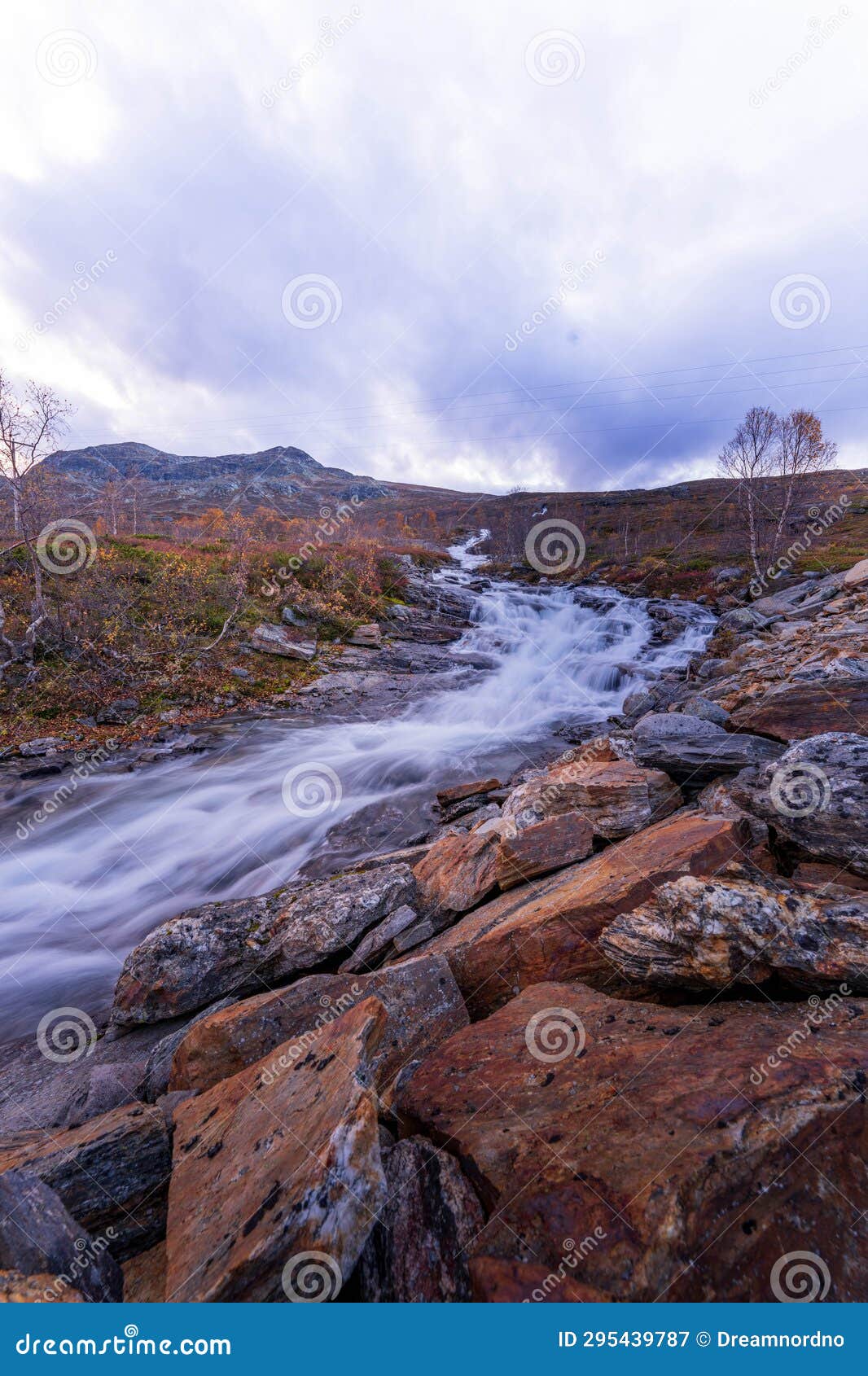 bessa river near besseggen in jotunheim national park in norway
