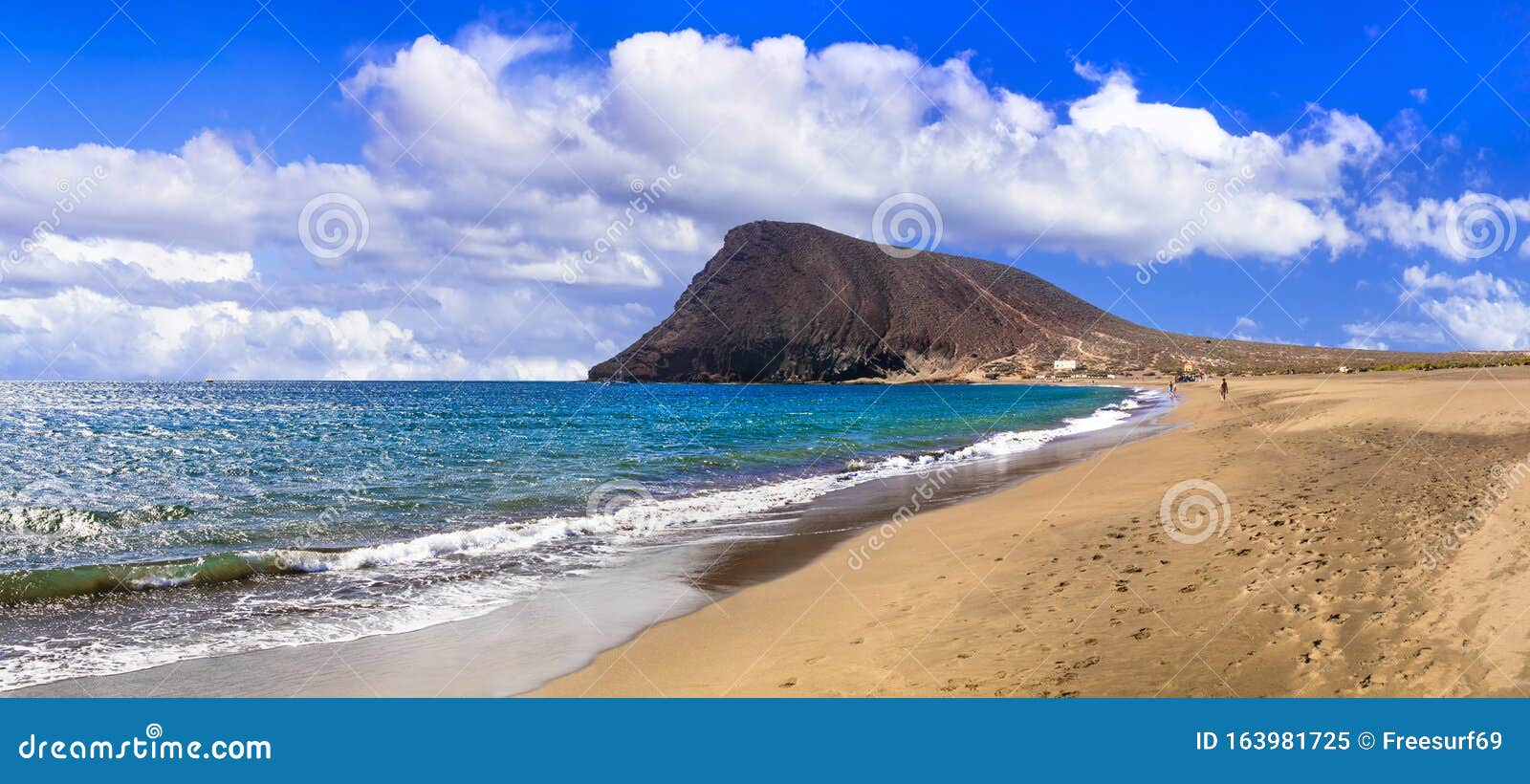 best beaches of tenerife island - la tejita beach el medano.popular for wind surfing.canary islands