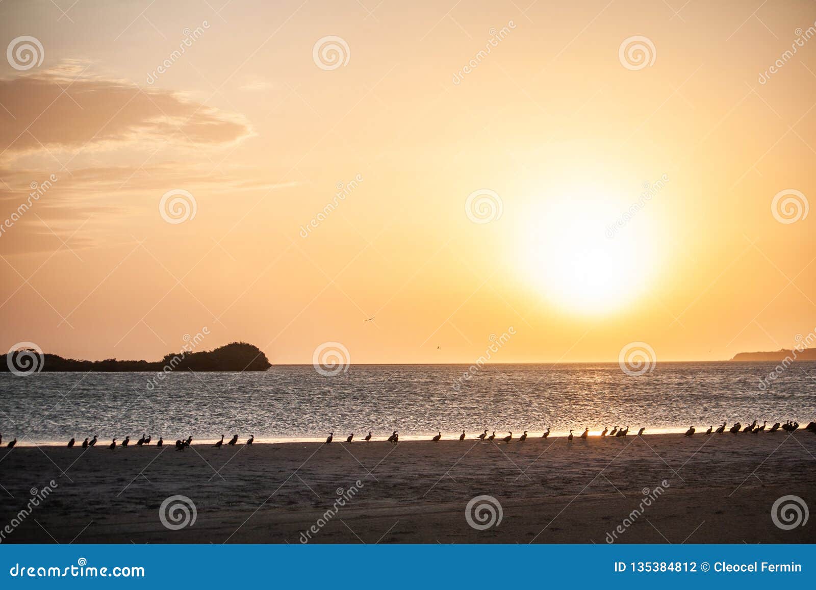 blues, brown, and water beautiful escene small twon coche margarita island