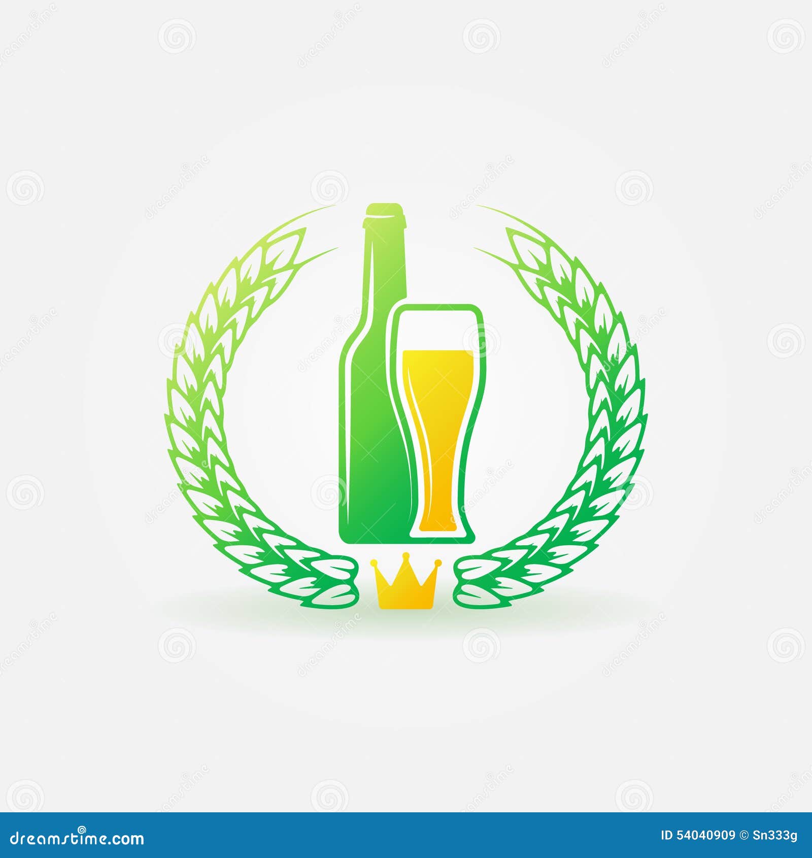 Best Beer Bright Logo or Label Stock Vector Illustration of