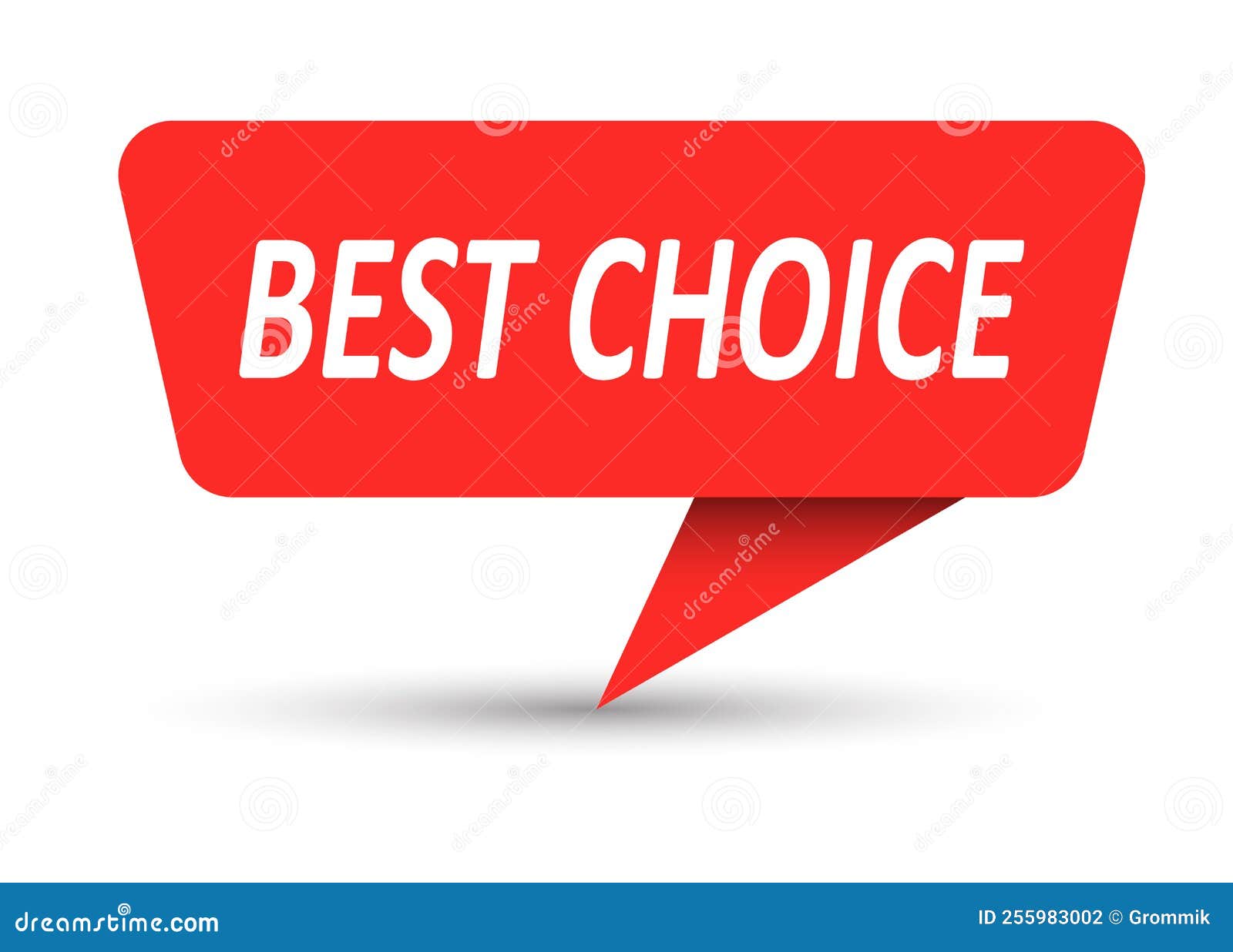 Best Choice. Vector Banner, Pointer, Sticker, Label or Speech Bubble