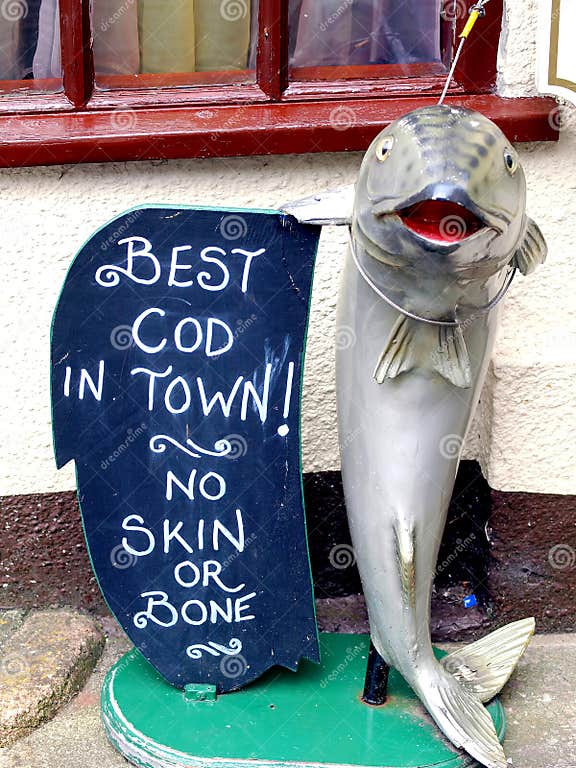 Best cod in Town. editorial stock photo. Image of drink - 51145723