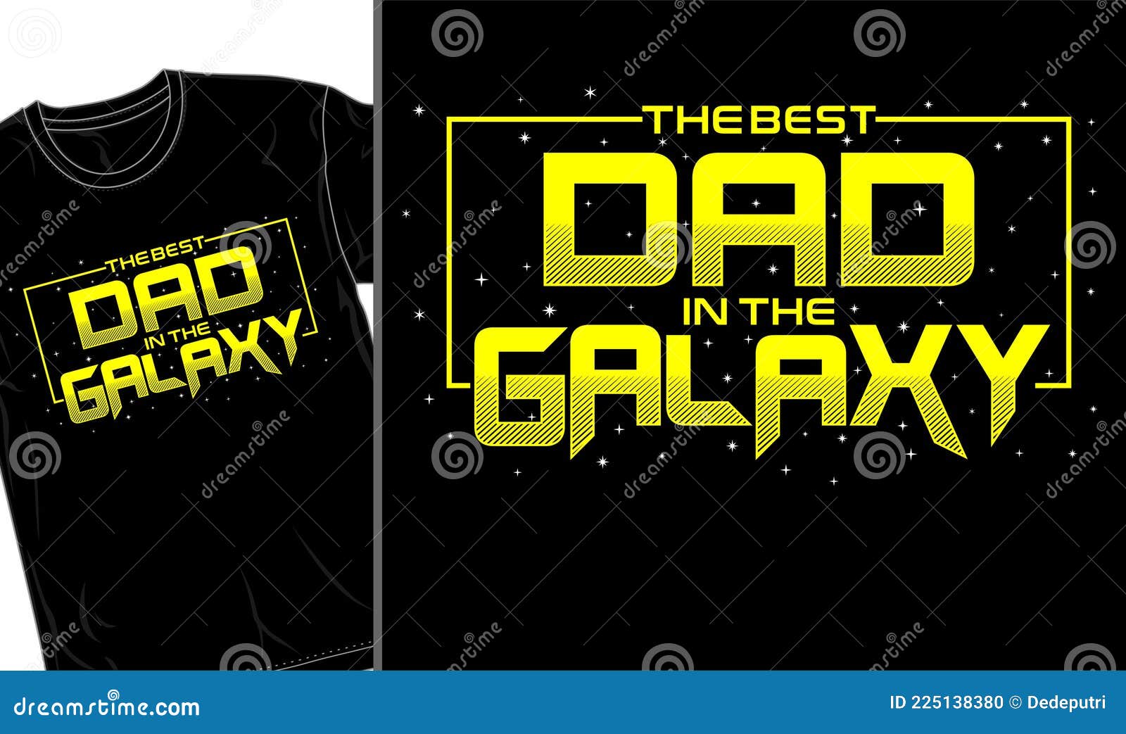 best dad in the galaxy t shirt  graphic 