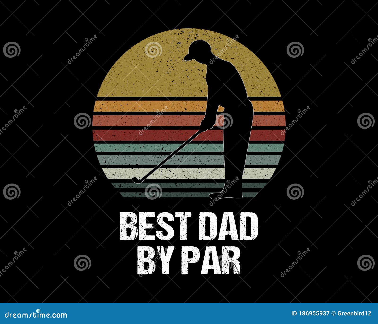 best dad by par / simple text tshirt  poster  art