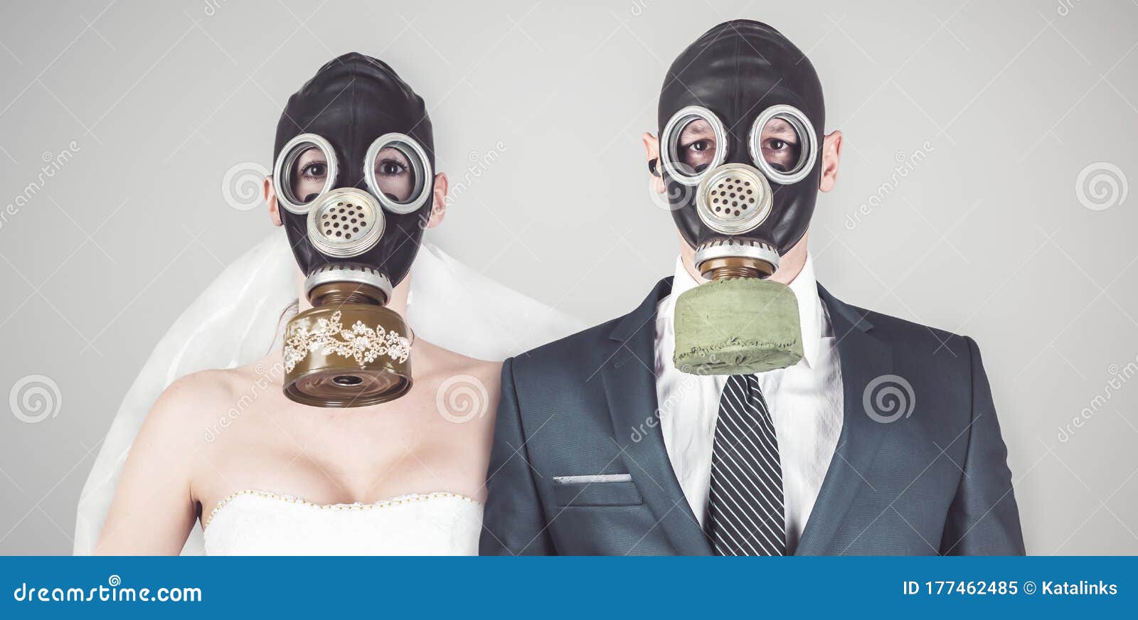 Gas Mask Wedding