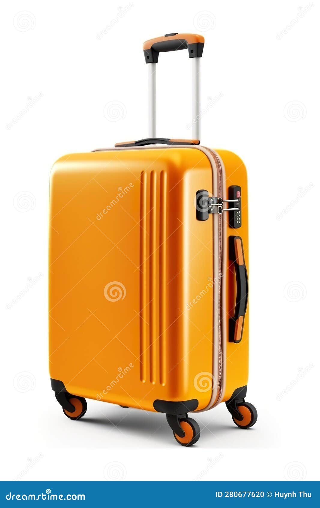 Best Design Suitcase with Wheels Isolated on White Background Stock ...